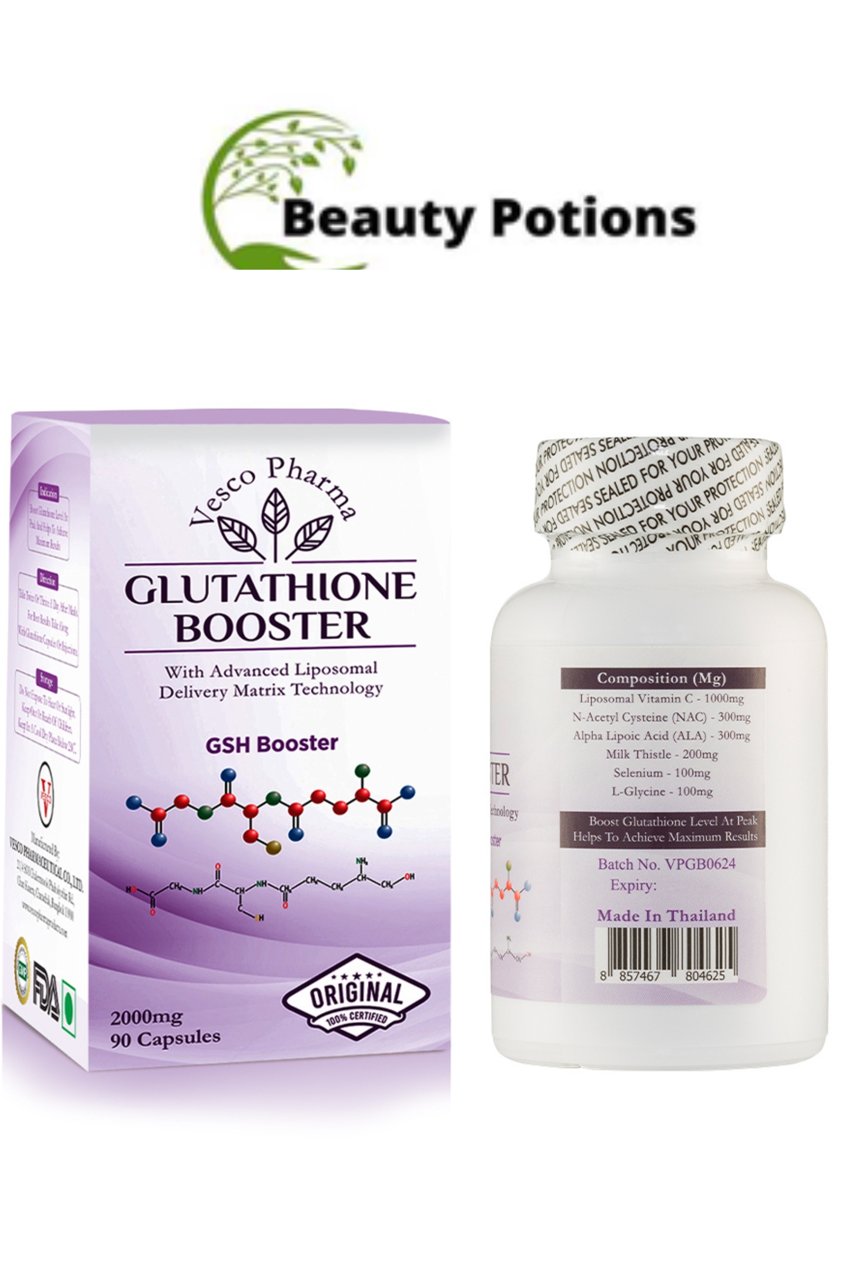 Vesco Pharma Glutathione Booster Capsules