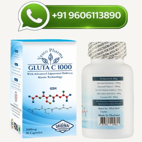 Vesco Pharma Gluta C 1000 Liposomal Glutathione Skin Whitening Capsules