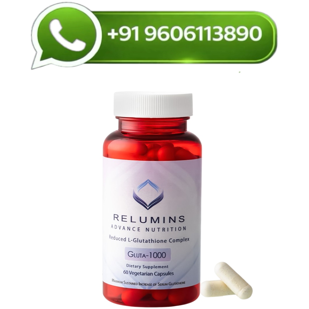 Relumins Gluta 1000mg Reduced Glutathione 60 Capsules
