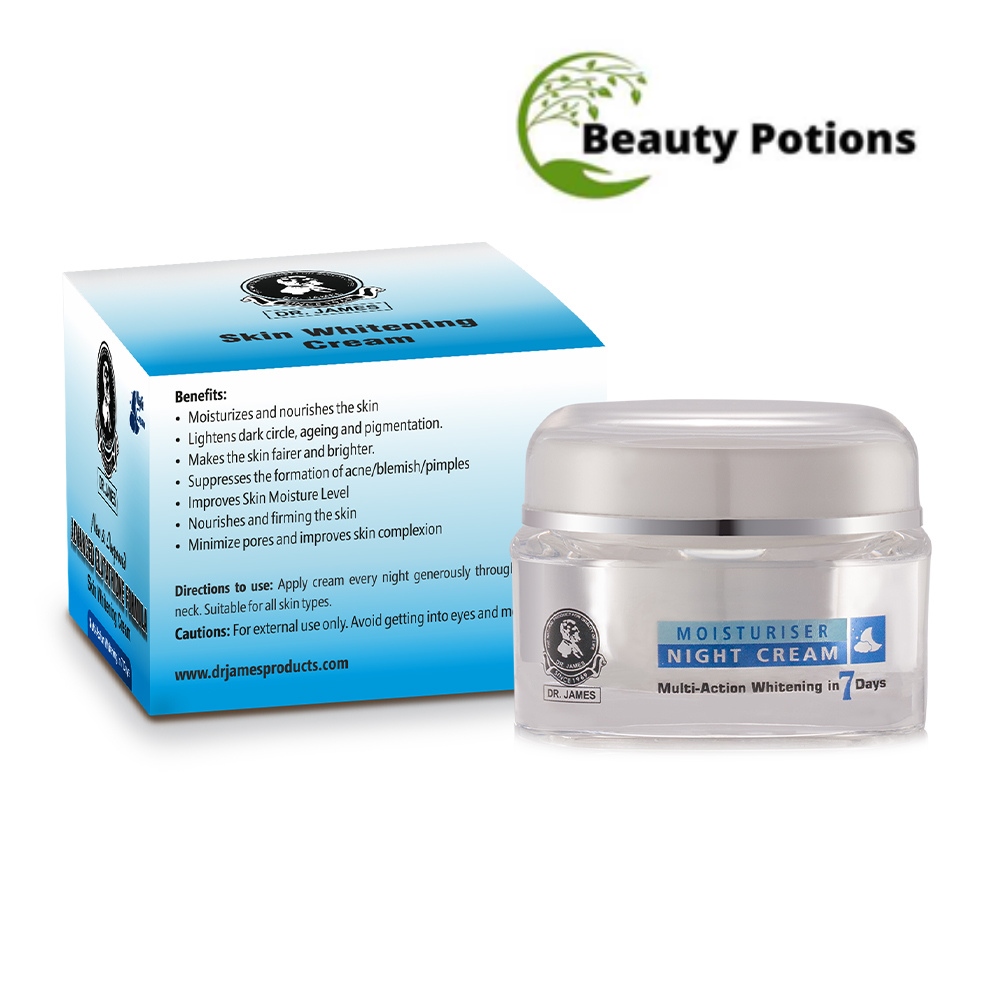 Dr James Advanced Glutathione Formula Skin Whitening Cream Made In USA Night Cream