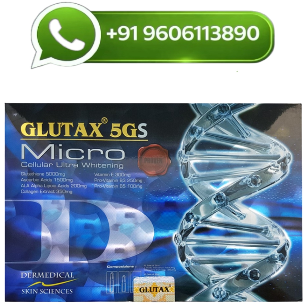 Glutax 5gs 10 Sessions Micro 5000mg Cellular Ultra Whitening Injection