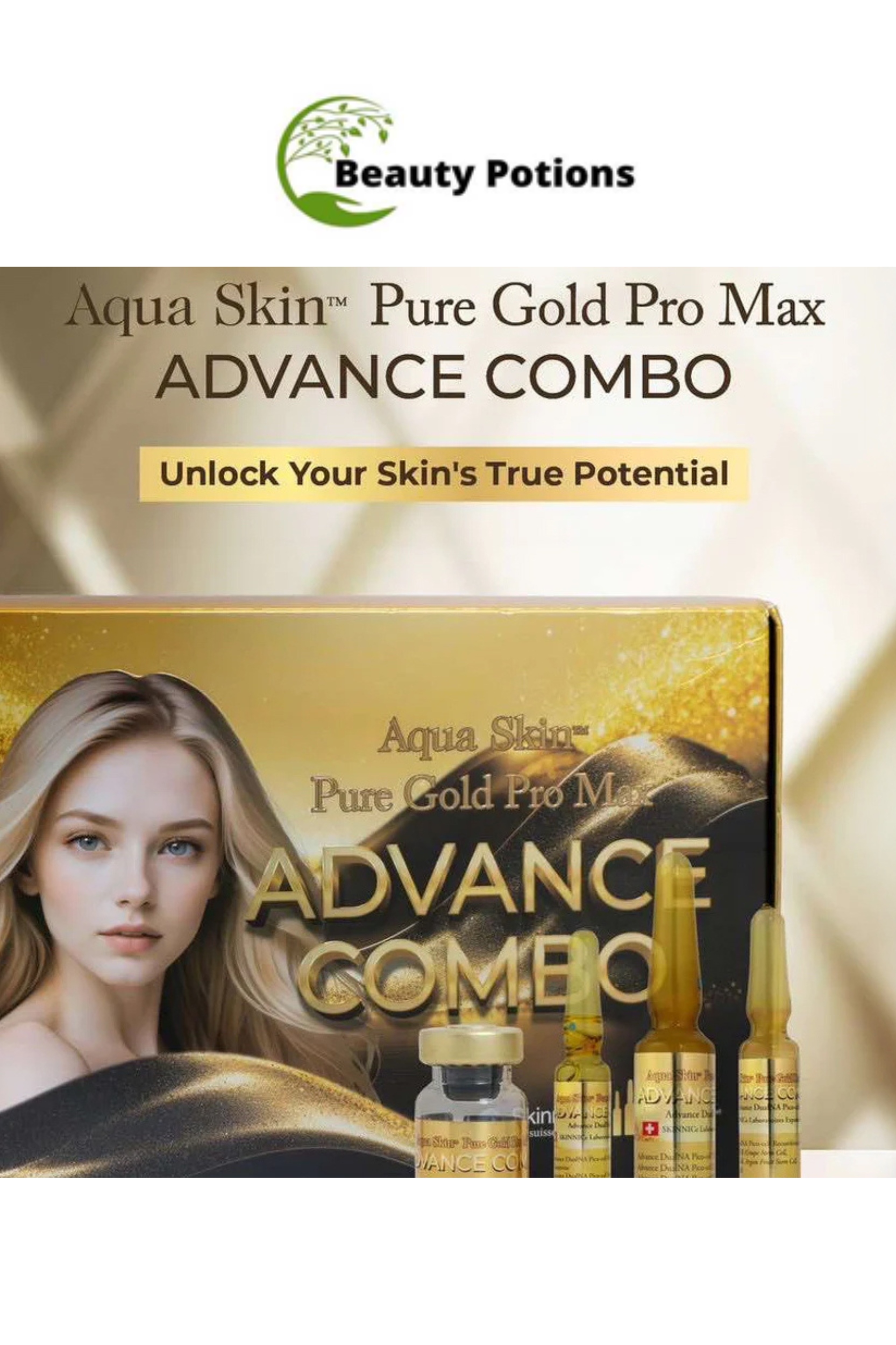 Aqua Skin Pure Gold Pro Max Advance Combo Injection