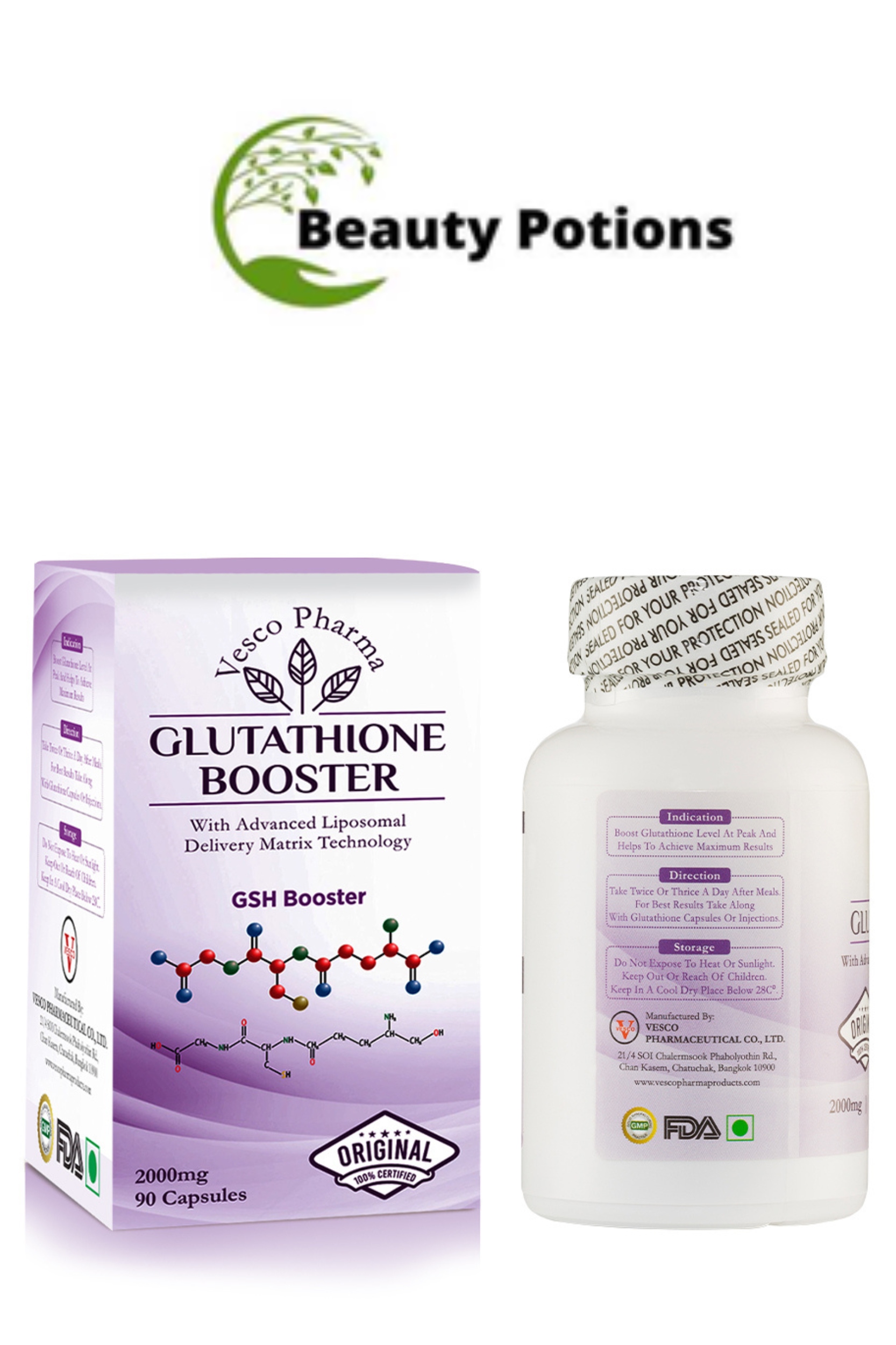Vesco Pharma Glutathione Booster Capsules
