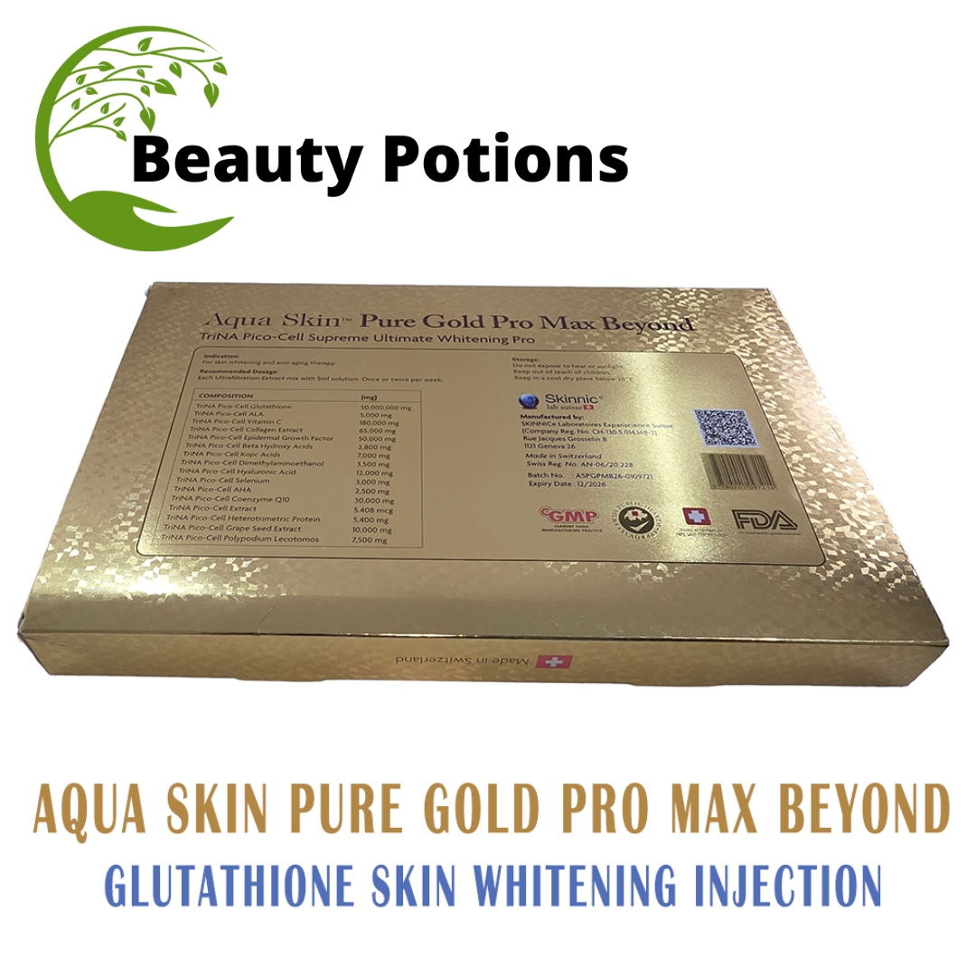 Aqua Skin Pure Gold Pro Max Beyond Glutathione Injection