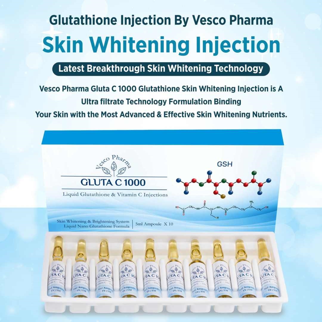 Vesco Pharma Gluta C 1000 Glutathione Injection