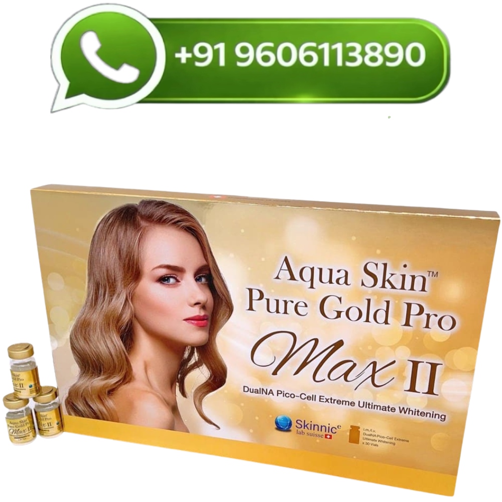 Aqua Skin Pure Gold Pro Max II Glutathione Skin Whitening Injection