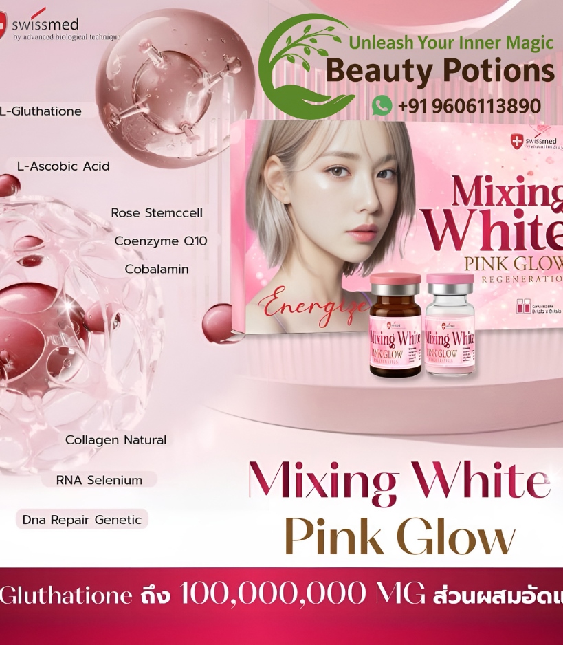 Swismed Mixing White Pink Glow Glutathione Injection