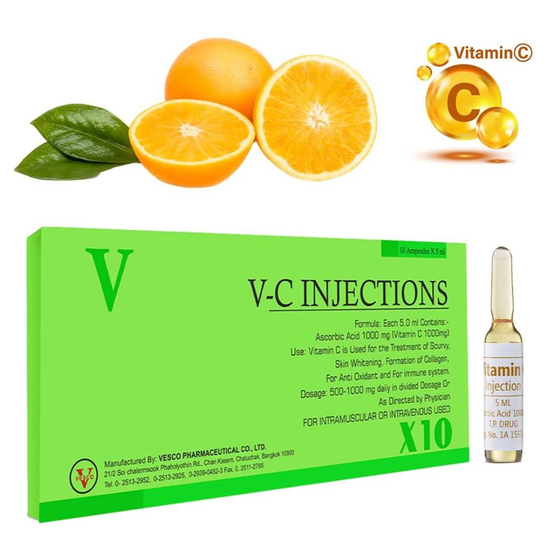 Vesco Pharma Vitamin C Injection 1000mg 10 Ampoules