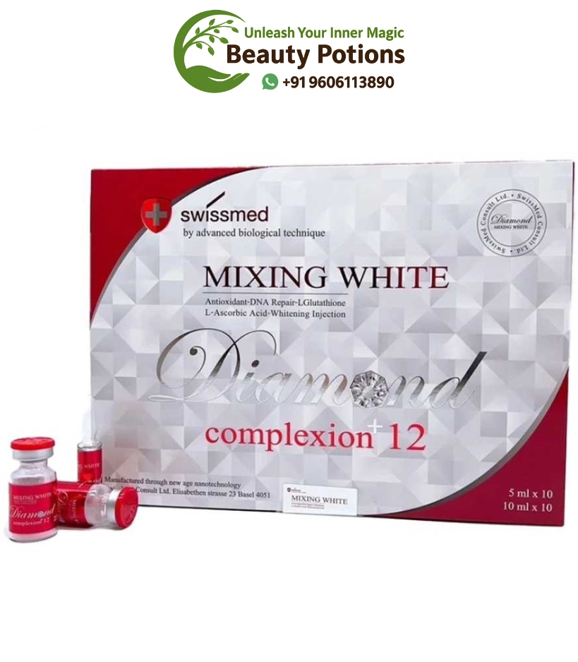Swissmed mixing white diamond complexion 12 glutathione injection