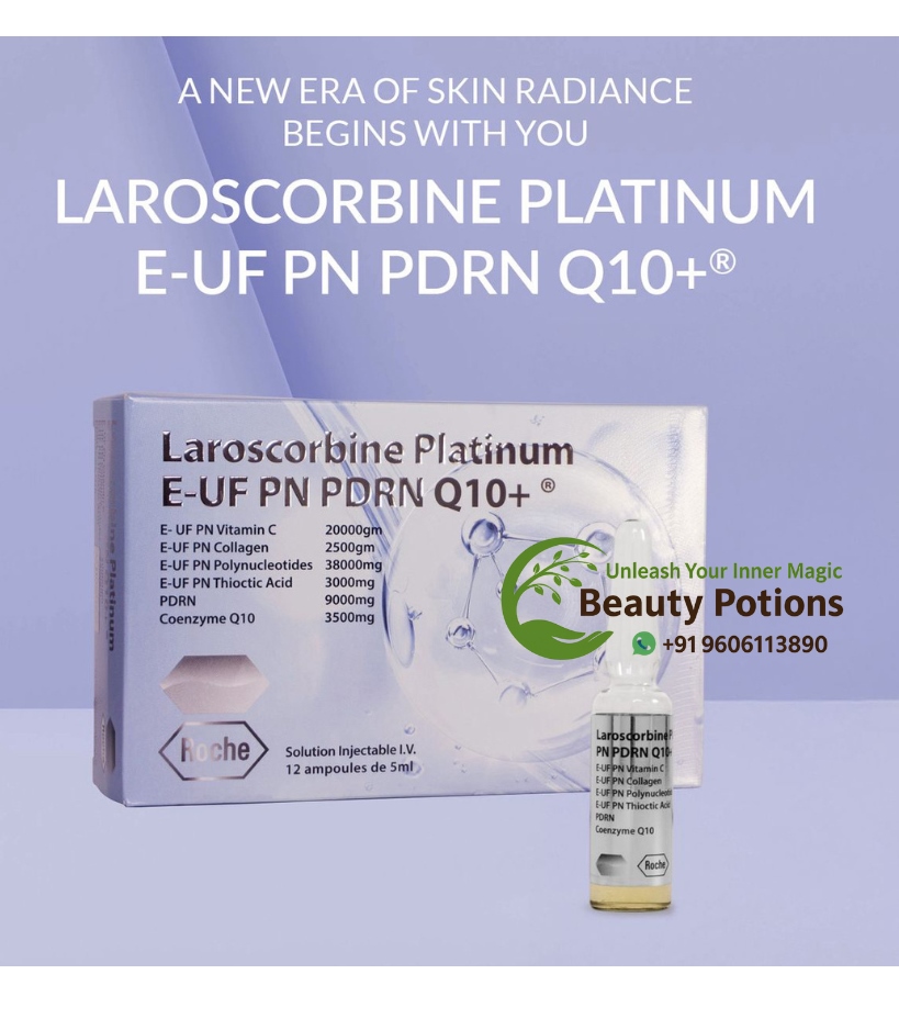 Laroscorbine Platinum E UF PN Vitamin C Collagen Injections 12 Ampoules