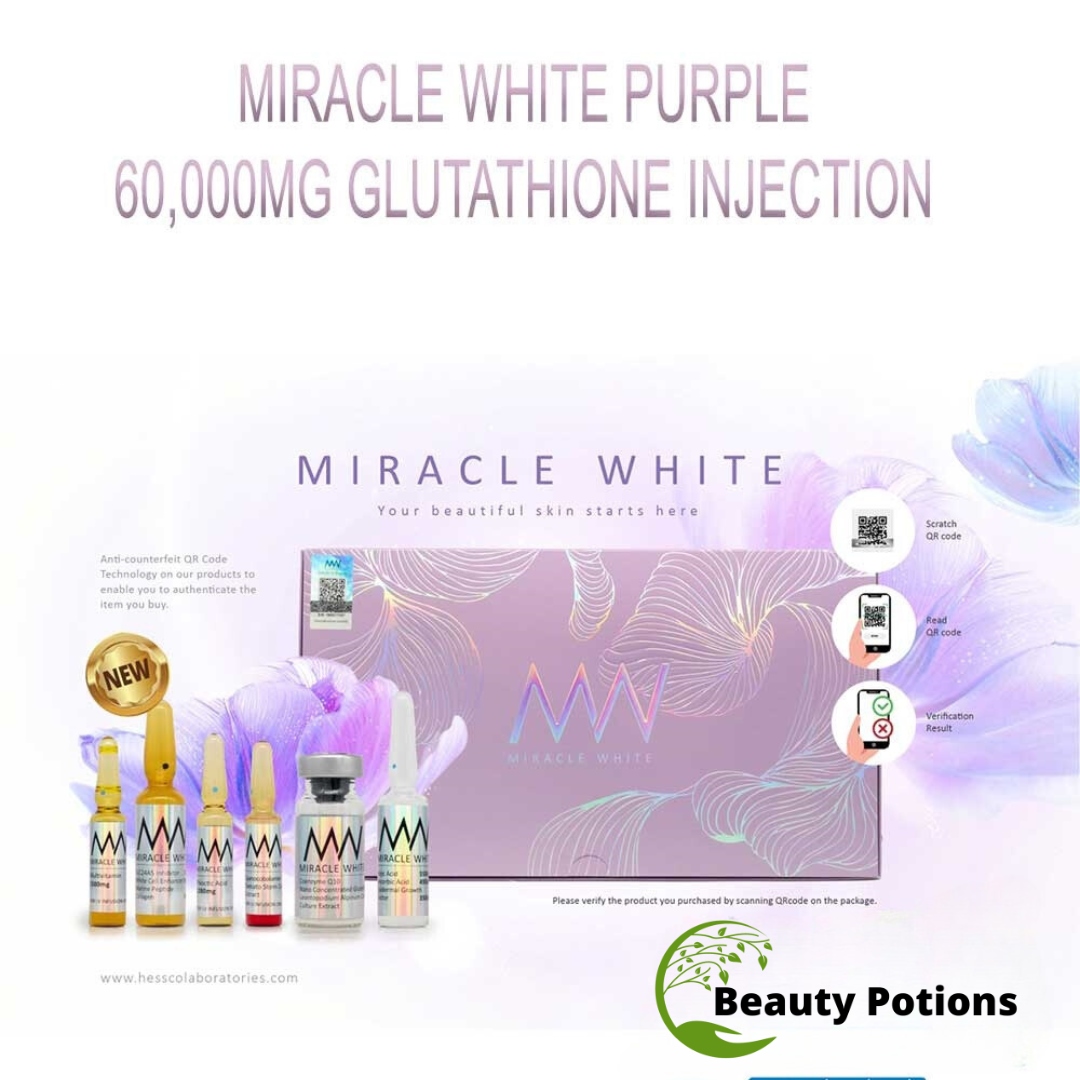 Miracle White Purple 60000mg Glutathione Injection