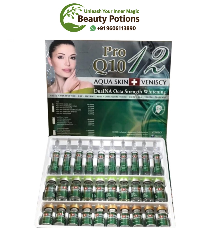 Aqua Skin Veniscy 12 DualNA Octa Strength Skin Whitening 10 Sessions Injection