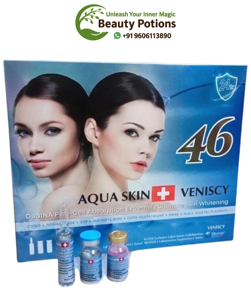 Aqua Skin Veniscy 46 Dualna Pico Cell Absorbtion Extremely Ultimate Skin Whitening Injection