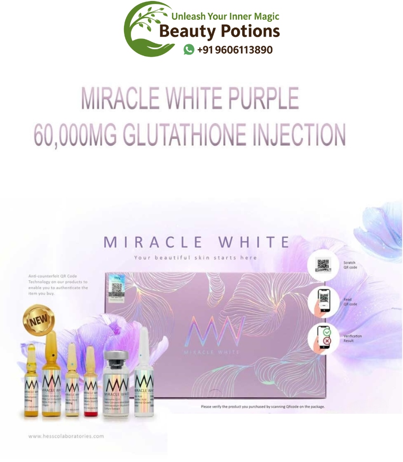 Miracle White Purple 60000mg Glutathione Injection