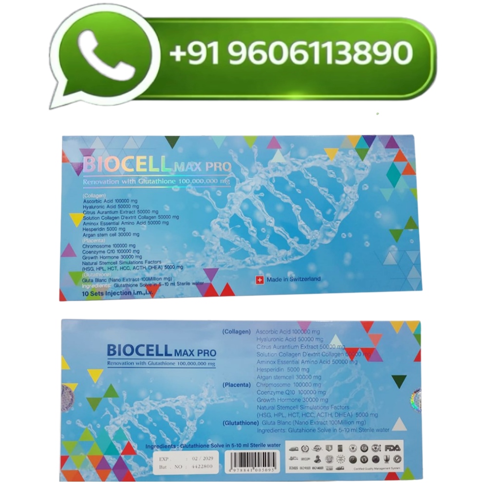 Biocell Max Pro Renovation with Glutathione Injection