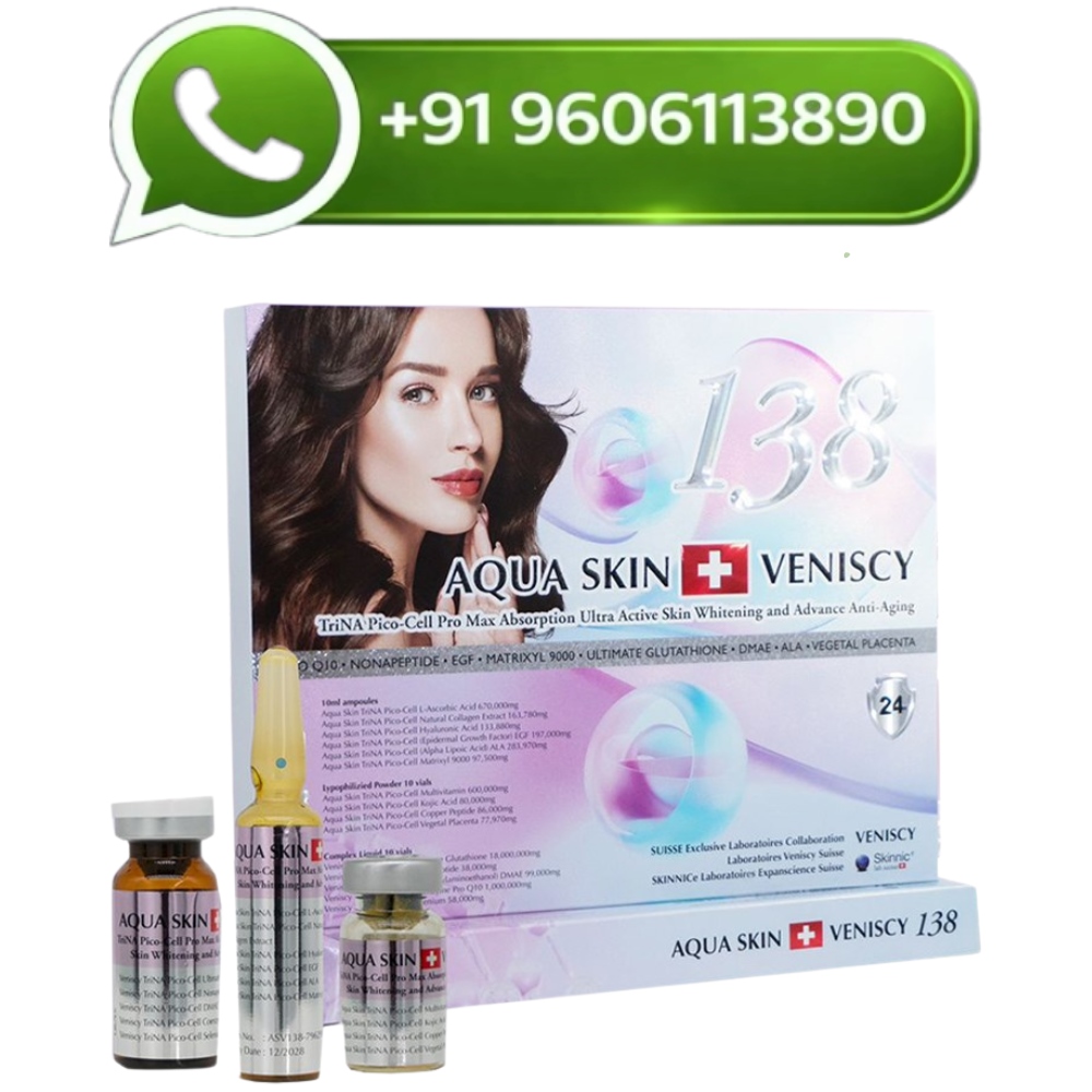 Aqua Skin Veniscy 138 TriNa Picocell Pro Max Glutathione Injection