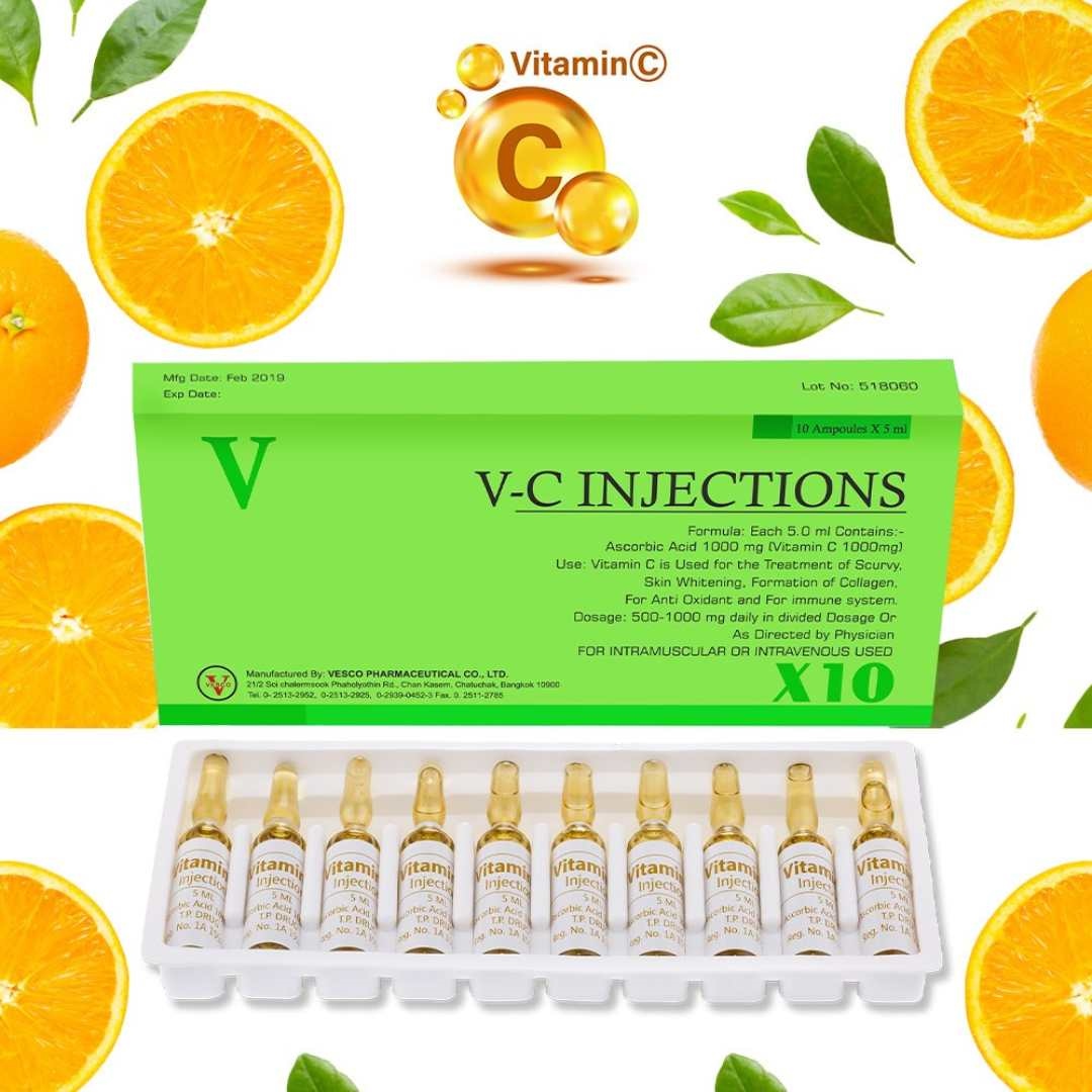 Vesco Pharma Vitamin C Injection 1000mg 10 Ampoules