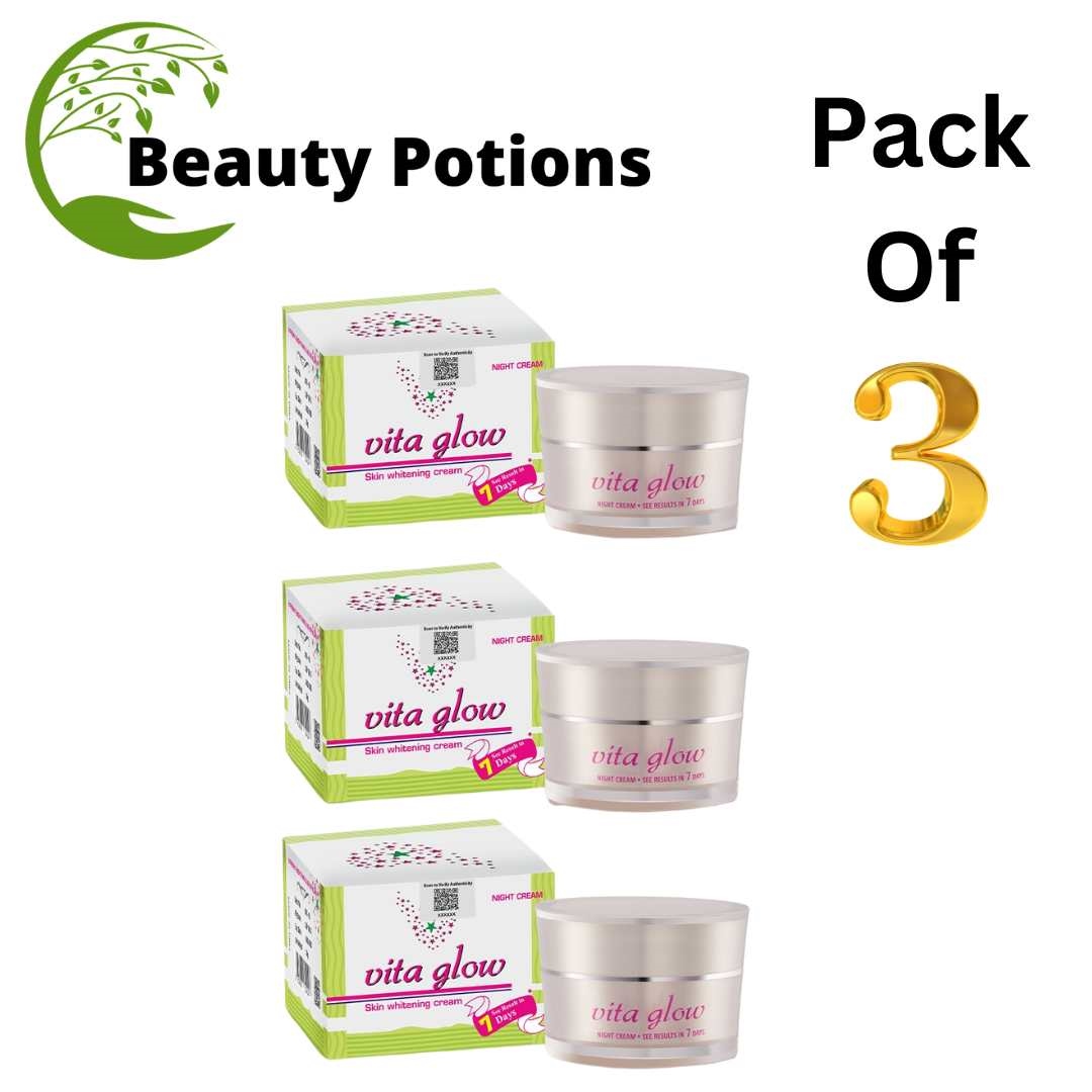 Vita Glow Skin Whitening Night Cream Pack Of 3