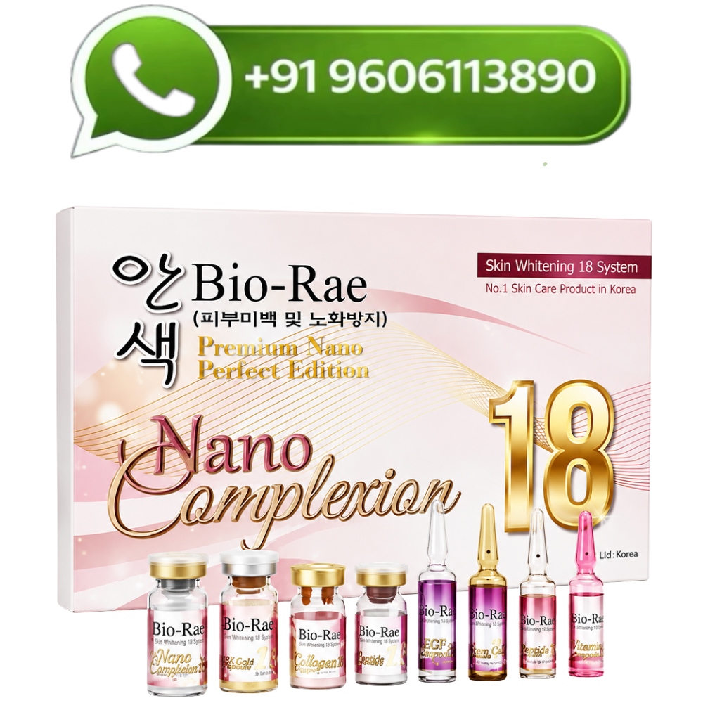 Bio Rae Nano Complexion 18 Skin Whitening Glutathione Injection