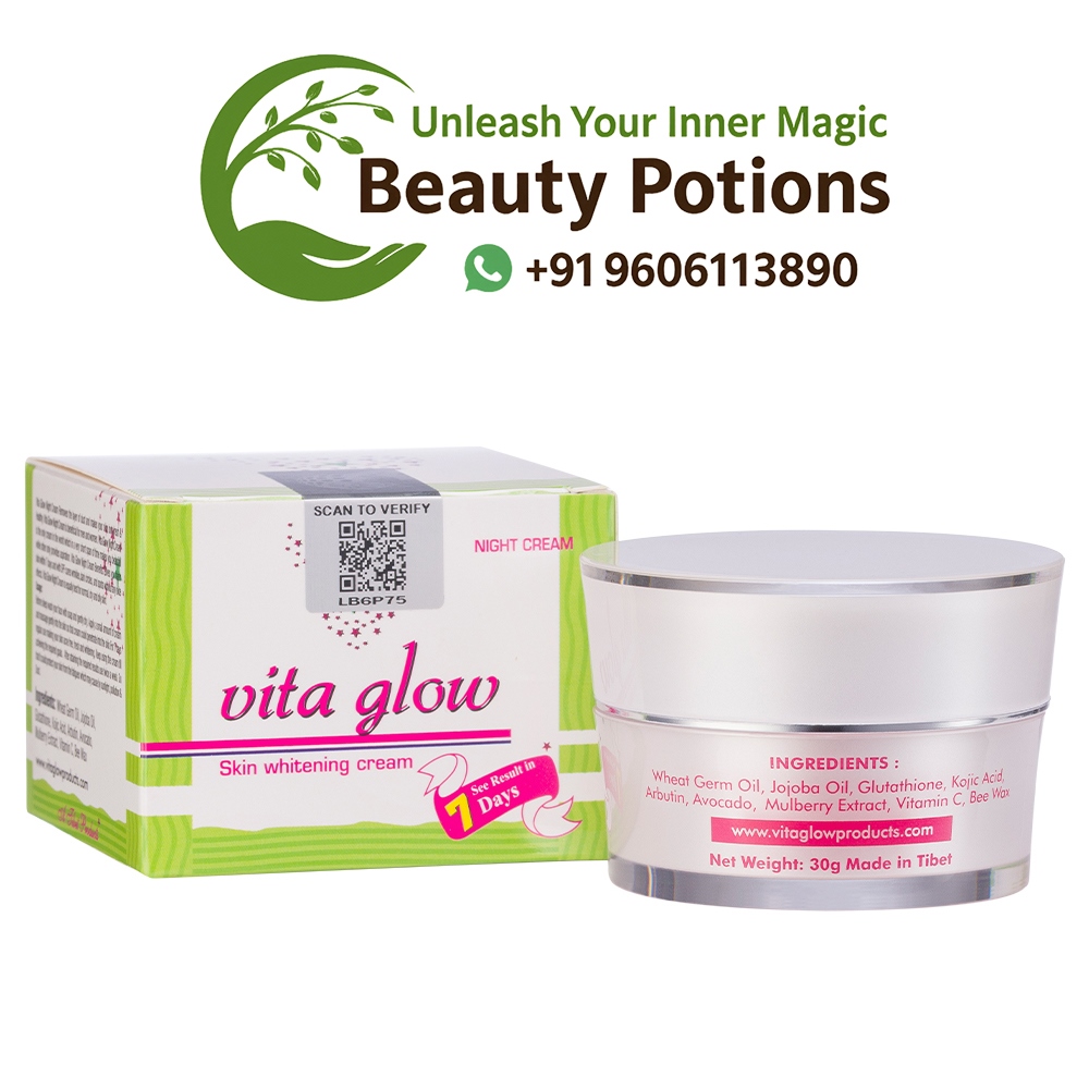 Vita Glow Night Cream for Skin Whitening Made In Tibet 30grams