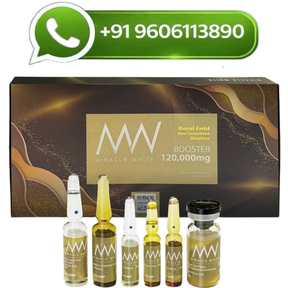 Miracle White Royal Gold 120000mg Glutathione Booster Injection