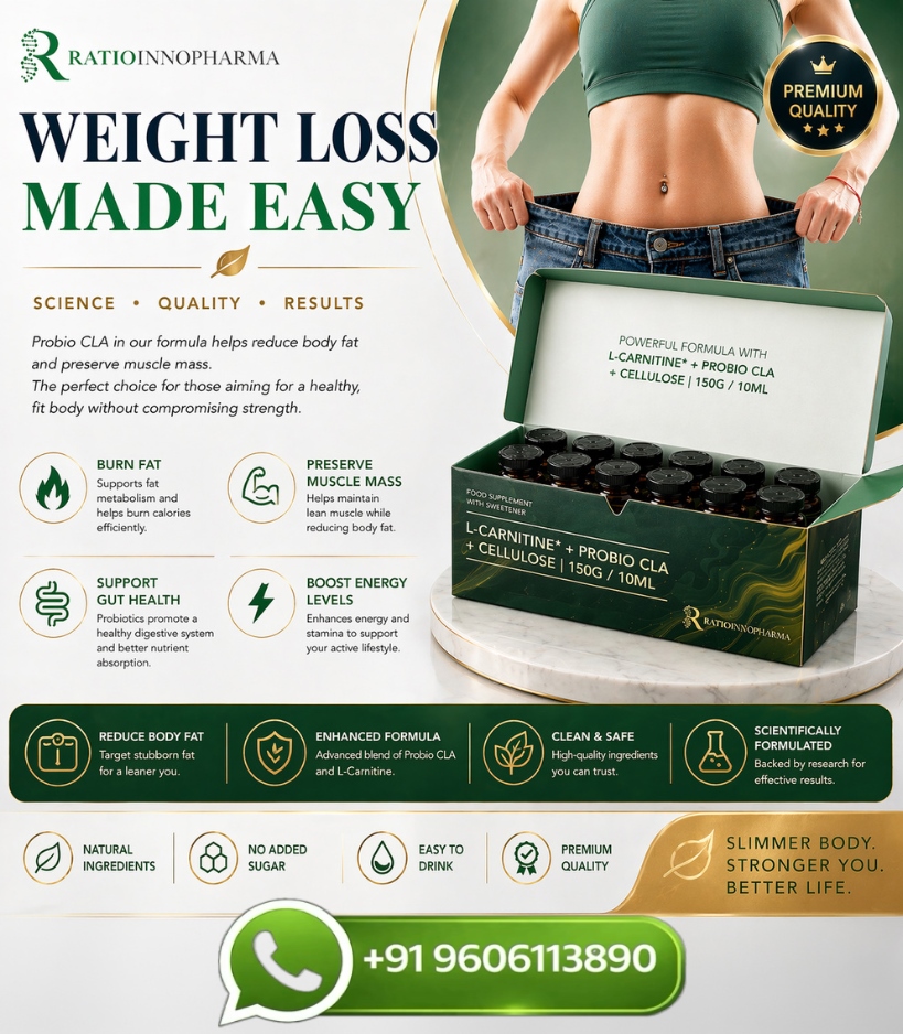 Ratiopharm L Carnitine plus Pro Bio CLA 150G Weight Loss Injection