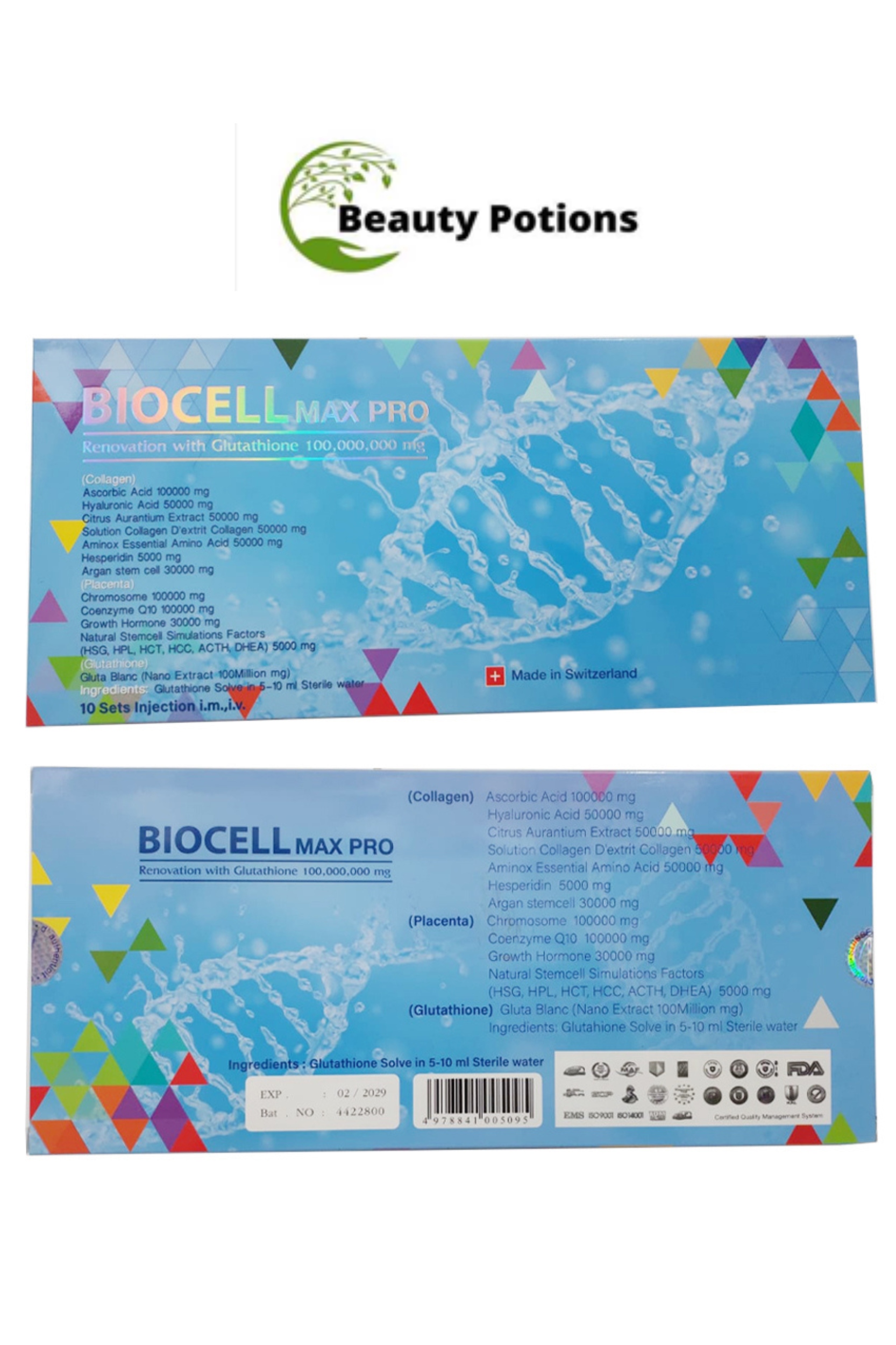 Biocell Max Pro Renovation with Glutathione Injection