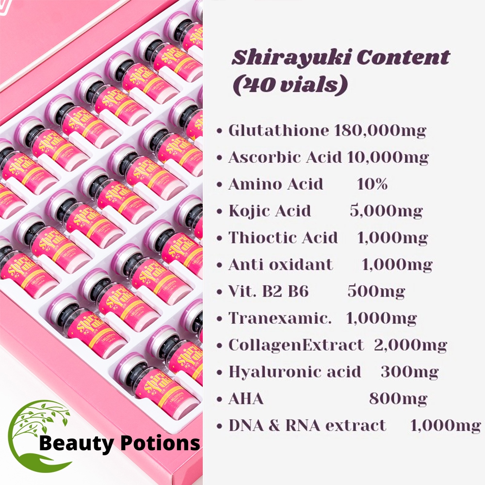 Shirayuki Japan Glutathione Injection 180000mg