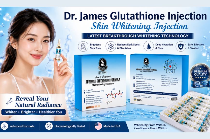 Dr James Glutathione 1500mg Injection with Vitamin C 1000mg