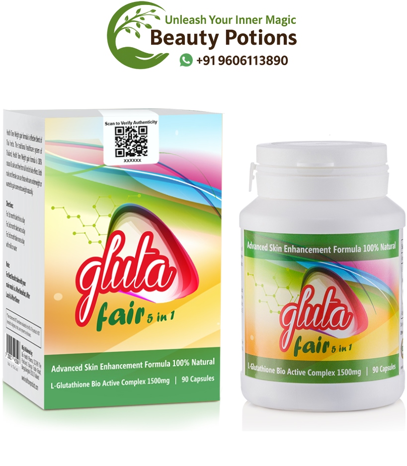 Gluta Fair 5 in 1 Skin Whitening Glutathione Capsules
