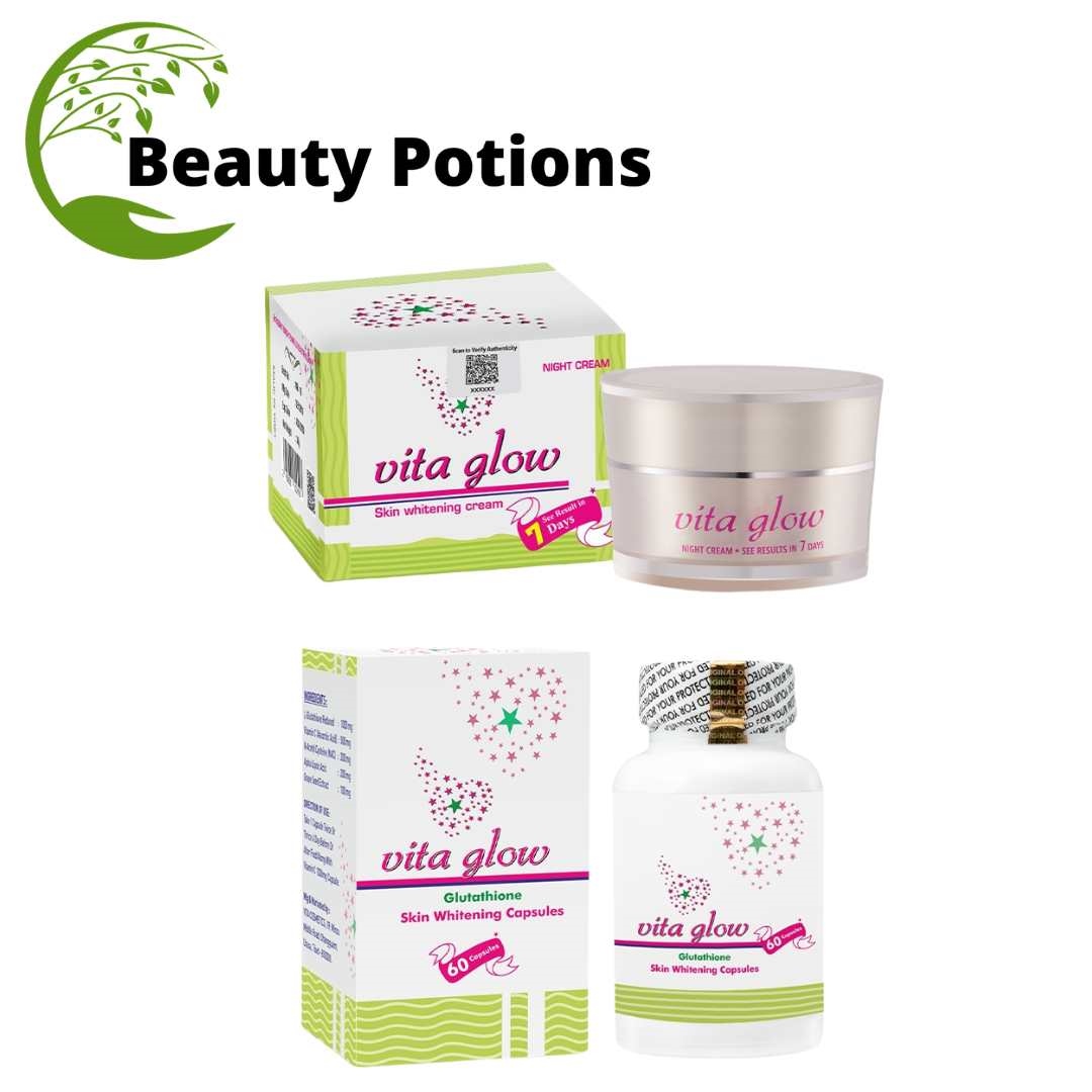 Vita Glow Glutathione Capsules & Vita Glow Night Cream