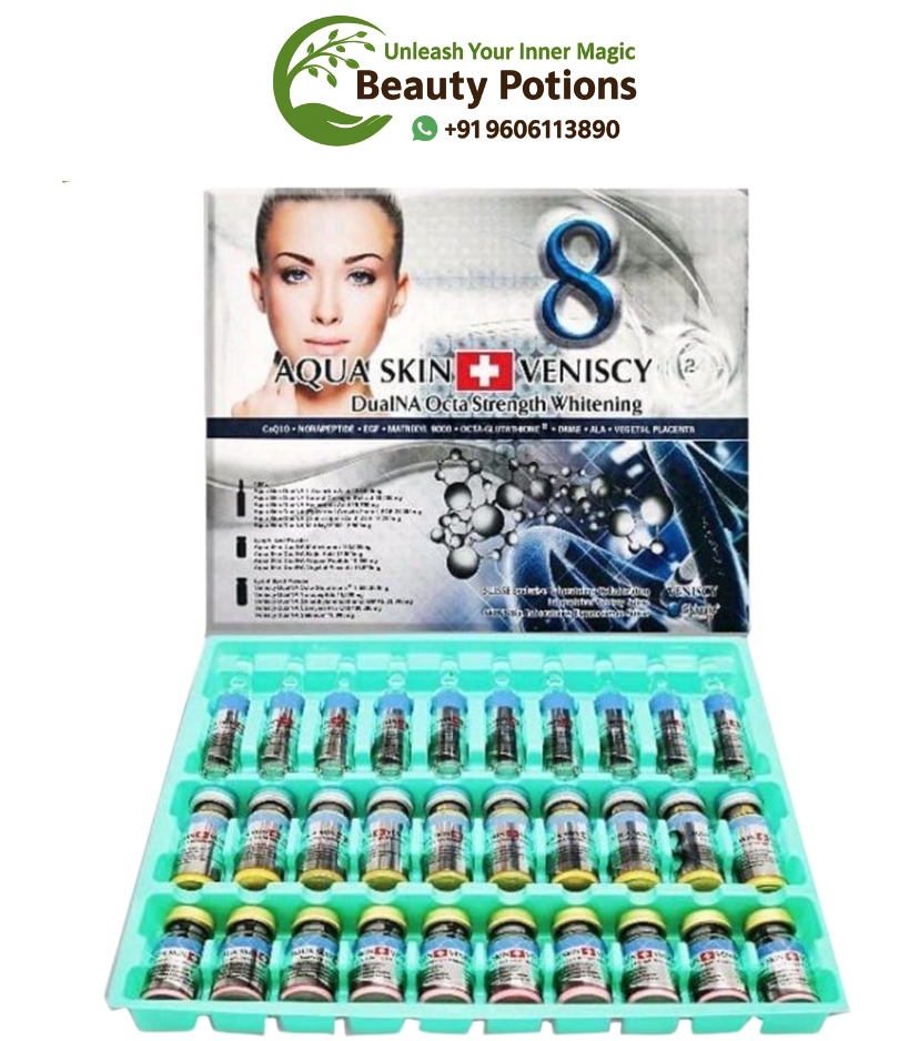 Aqua Veniscy 8 DualNa Octa Strength 10 Sessions Skin Whitening Injection