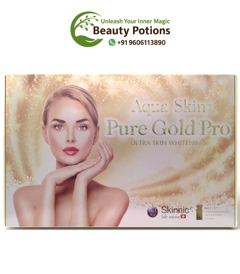 Aqua Skin Pure Gold Pro Ultra Skin Whitening Injection 30 Sessions