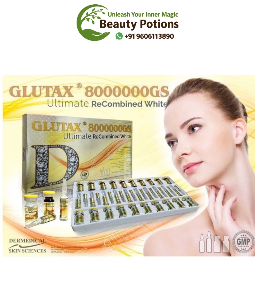 Glutax 8000000gs Ultimate Recombined White Glutathione Injection In India