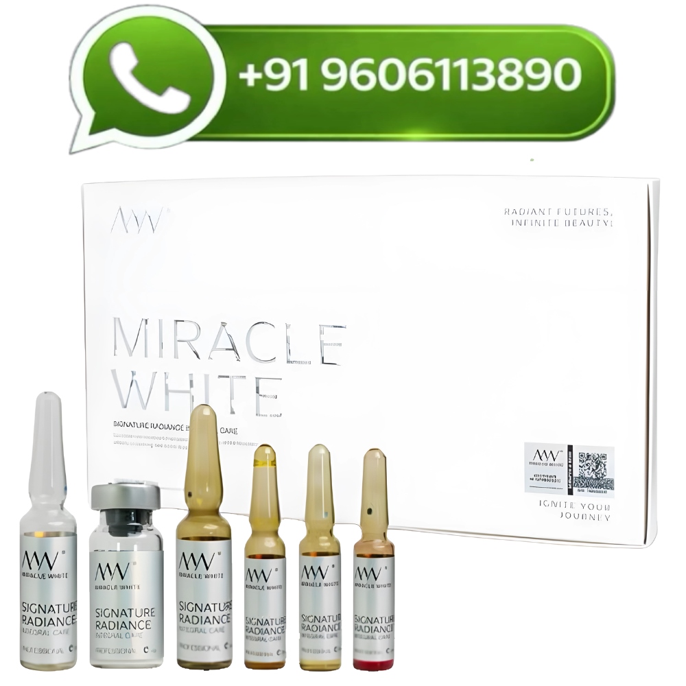 Miracle White 80000mg Glutathione Injection White Box