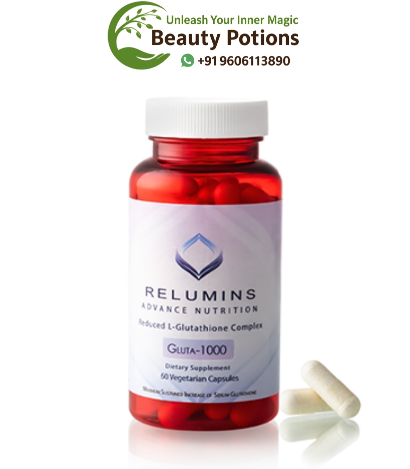 Relumins 1000mg Reduced Glutathione 60 Capsules 60g