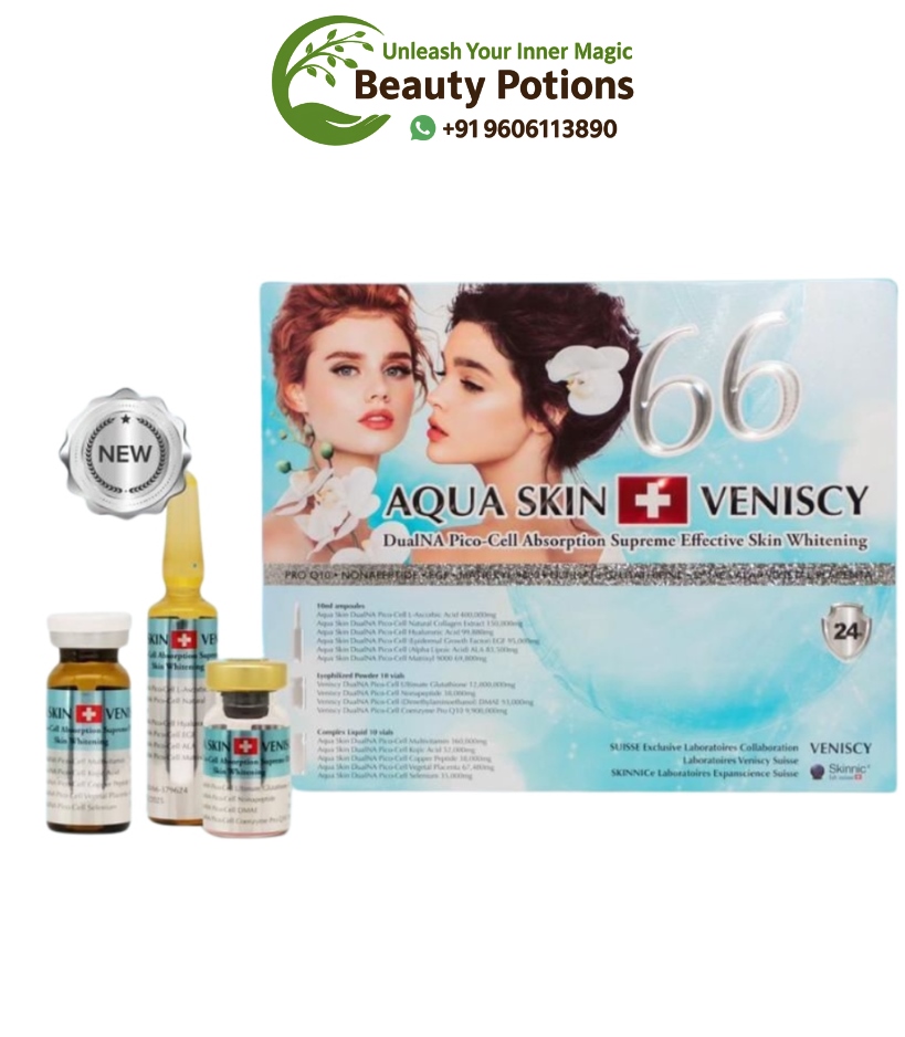 Aqua Skin Veniscy 66 Skin Whitening Glutathione Injections