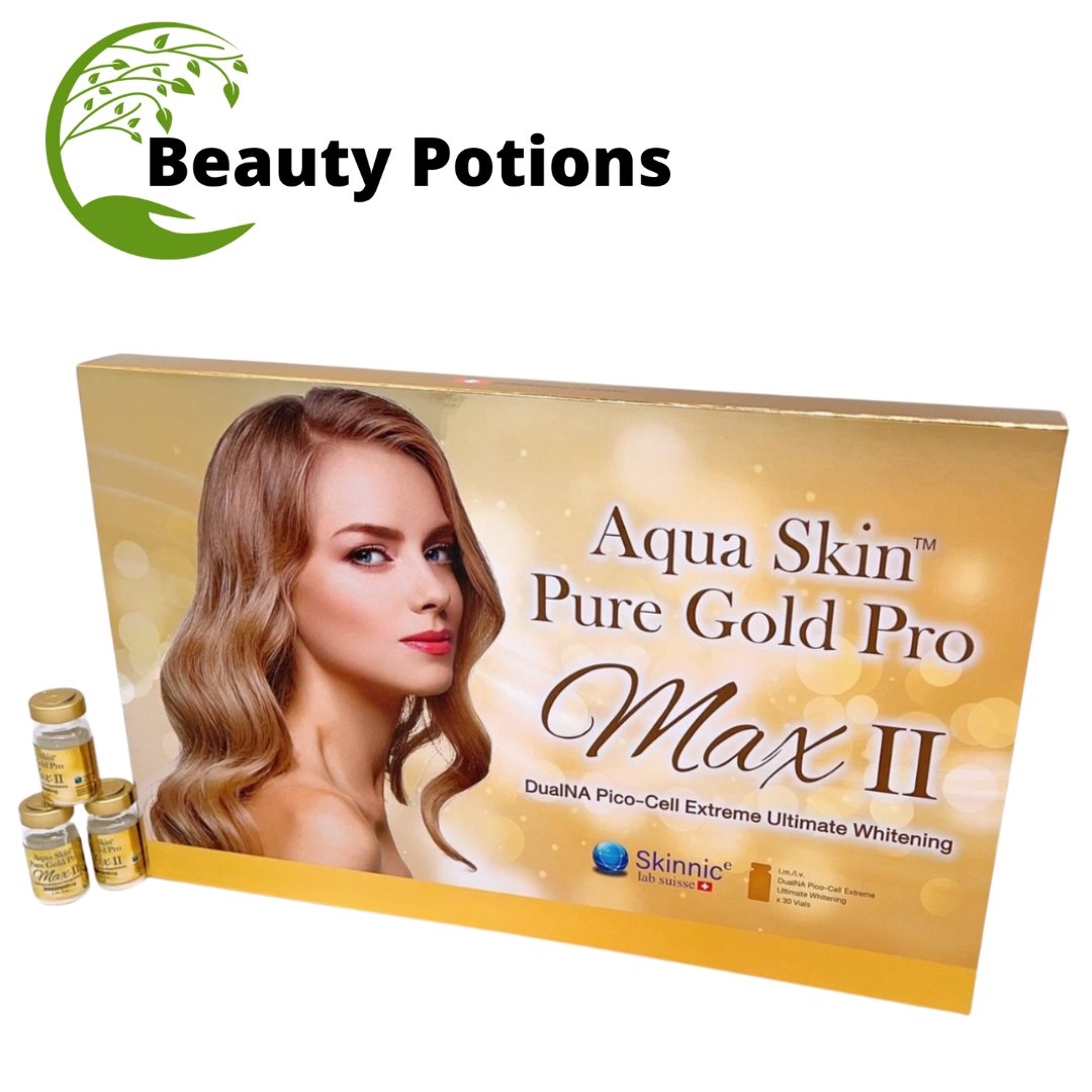 Aqua Skin Pure Gold Pro Max II Glutathione Skin Whitening Injection