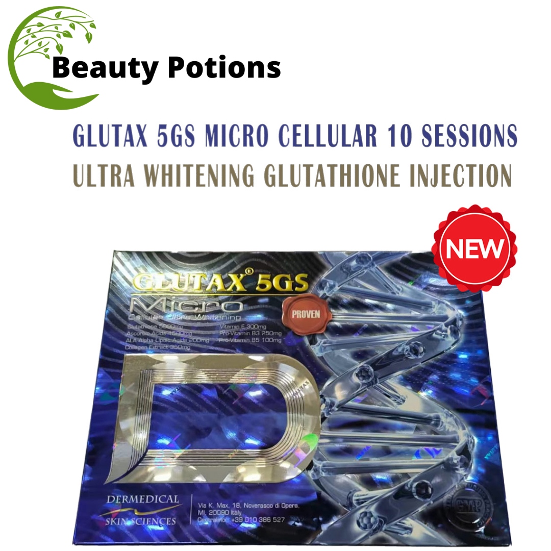 Glutax 5gs 10 Sessions Micro 5000mg Cellular Ultra Whitening Injection