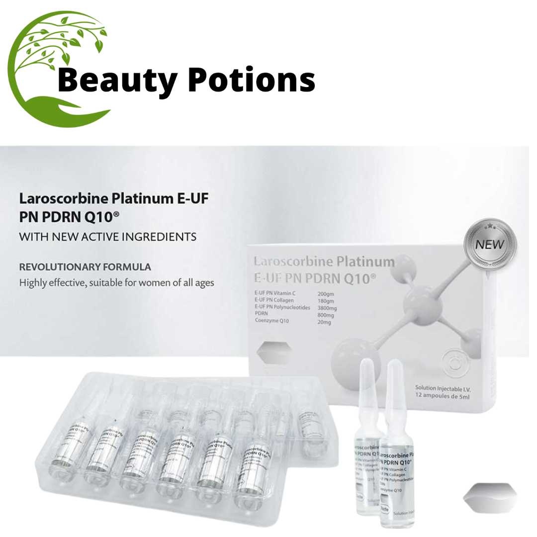 Laroscorbine Platinum E UF PN Vitamin C Collagen Injections 12 Ampoules