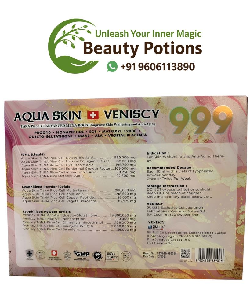 Aqua Skin Veniscy 999 Glutathione Injection