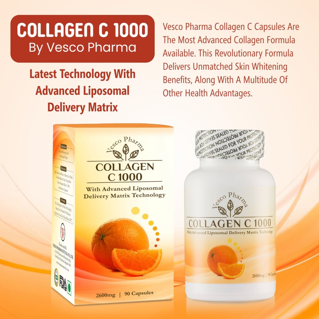 Vesco Pharma Collagen C 1000 Collagen Capsules 90 Capsules