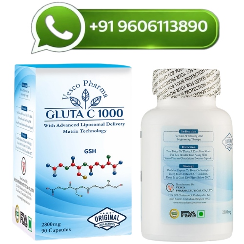 Vesco Pharma Gluta C 1000 Liposomal Glutathione Skin Whitening Capsules
