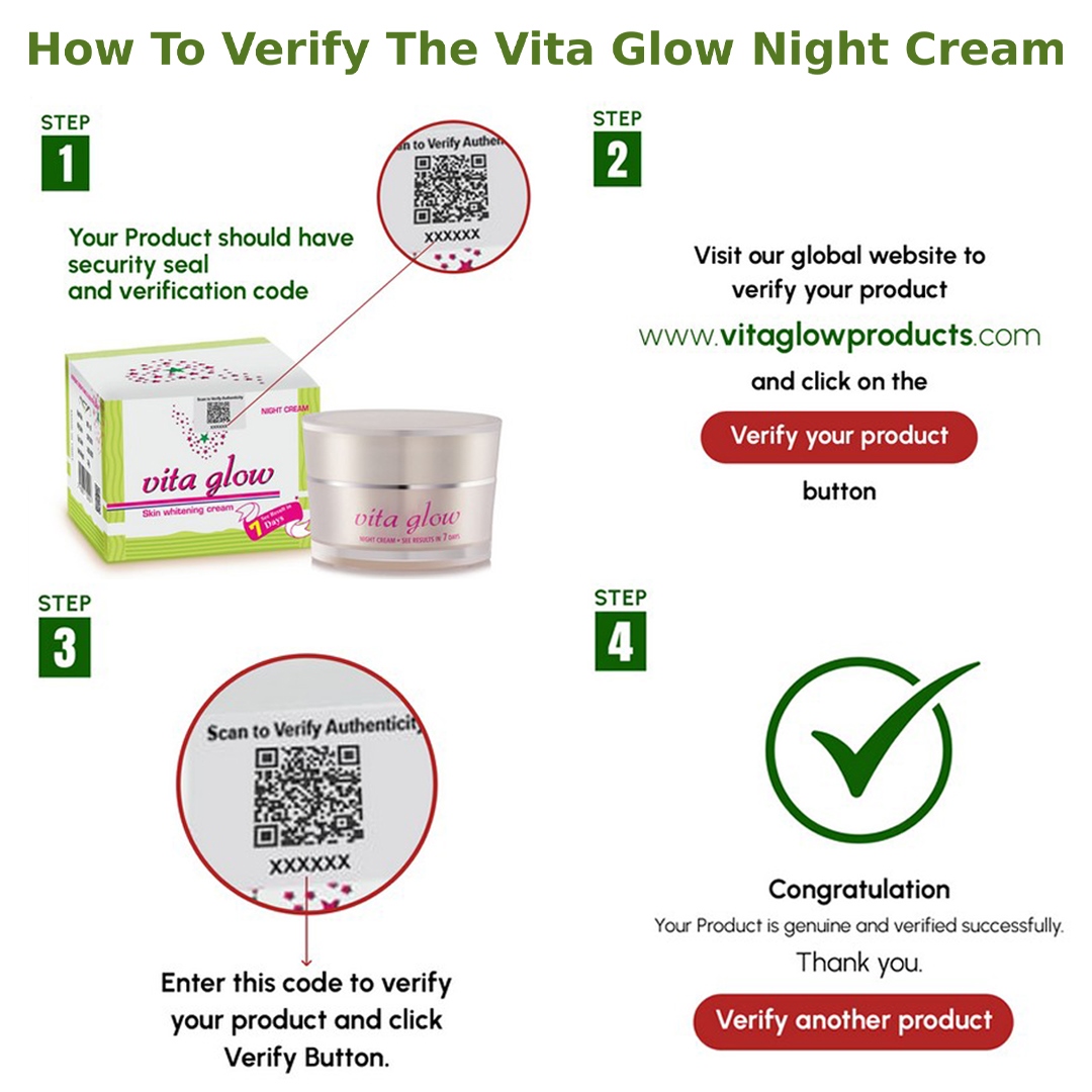 Vita Glow Night Cream for Skin Whitening Made In Tibet 30grams